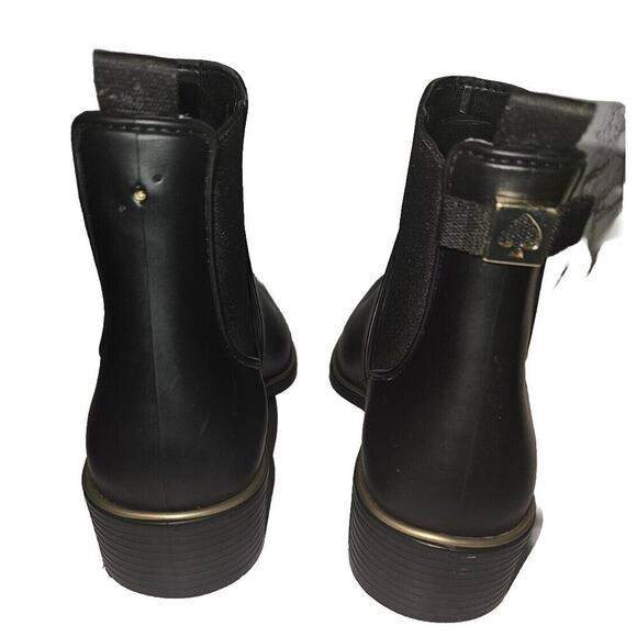 Kate Spade Chelsea Sedgewick Solstice Rain Boots Black US 9 MSRP $150 - Picture 4 of 12